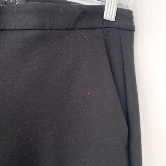 Theory Slim Trousers Black Mid weight sz 6 Office Preppy Corpcore Classic Slink - Picture 7 of 12